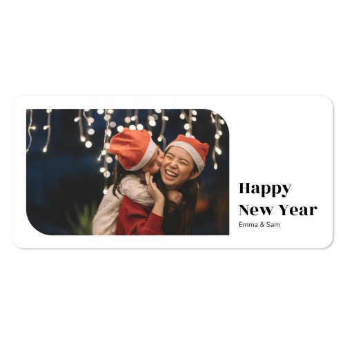 Faire-part 1 volet Pano paysage coins arrondis 19,6 x 9,3 cm