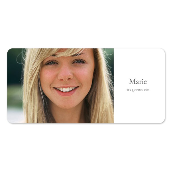 Single Card Panoramic Landscape rounded corners 19,6 x 9,3 cm