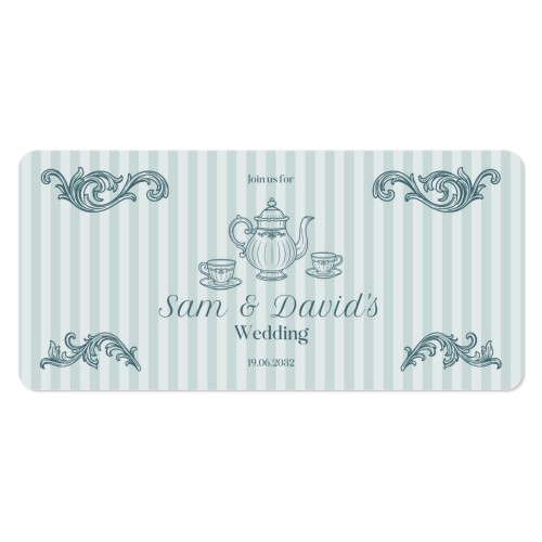 Faire-part 1 volet Pano paysage coins arrondis 19,6 x 9,3 cm