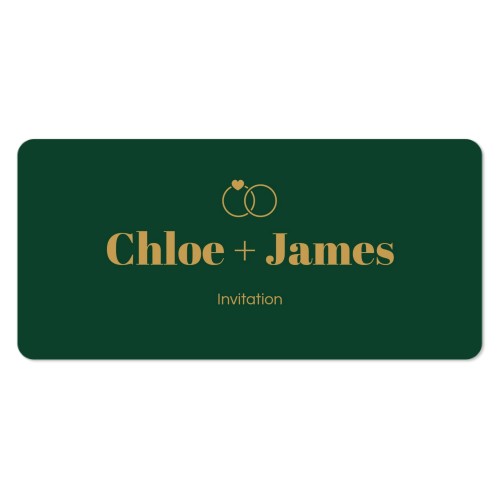 Faire-part 1 volet Pano paysage coins arrondis 19,6 x 9,3 cm