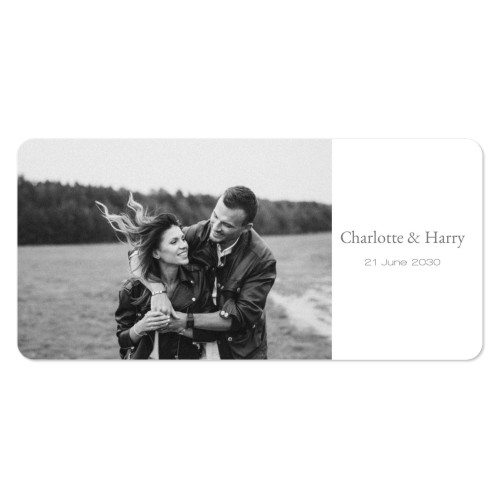 Fotokaart Panorama liggend met ronde hoeken 19,6 x 9,3 cm