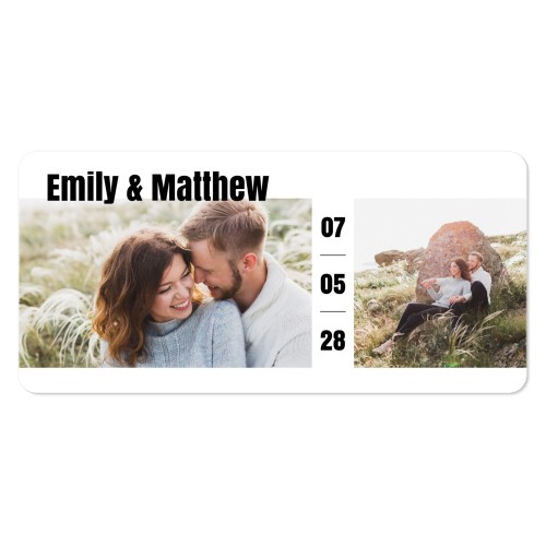 Enkle Fotokort Pano liggende runde hjørner 19,6 x 9,3 cm