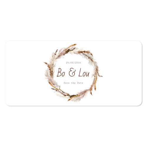 Grusskarte Panorama Querformat mit abgerundeten Ecken 19,6 x 9,3 cm