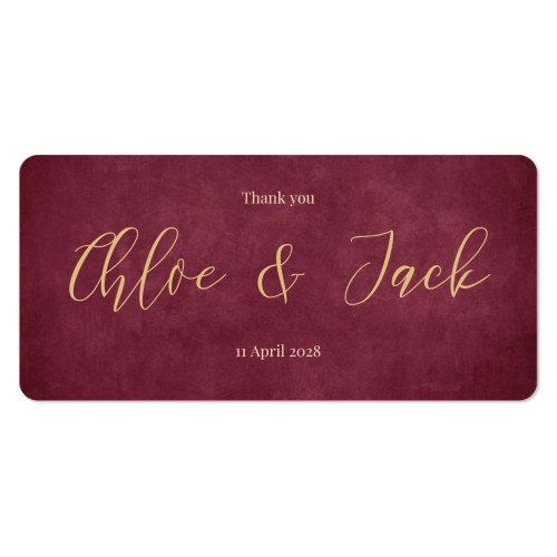 Faire-part 1 volet Pano paysage coins arrondis 19,6 x 9,3 cm