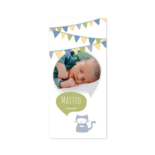 Enkle Fotokort Pano Stående 9,3 x 19,6 cm