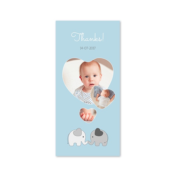 Grusskarte Panorama Hochformat 9,3 x 19,6 cm