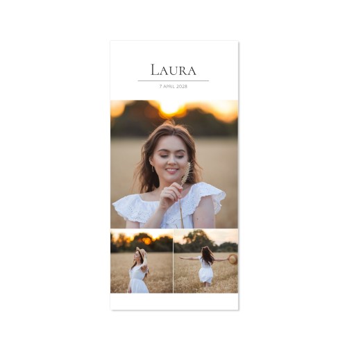 Single Card Panoramic Portrait 9,3 x 19,6 cm