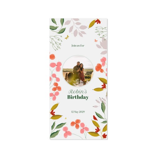 Faire-part 1 volet Pano portrait 9,3 x 19,6 cm Faire-part 1 volet Pano portrait 9,3 x 19,6 cm