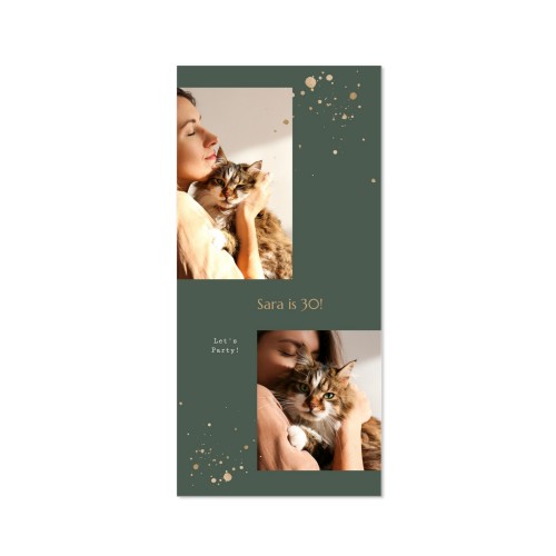 Single Card Panoramic Portrait 9,3 x 19,6 cm
