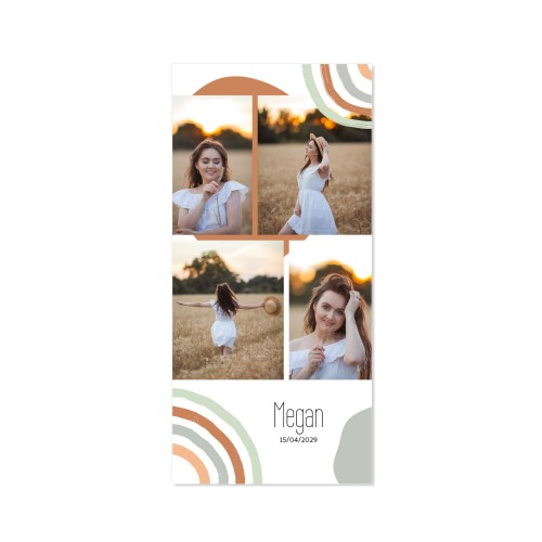 Faire-part 1 volet Pano portrait 9,3 x 19,6 cm Faire-part 1 volet Pano portrait 9,3 x 19,6 cm