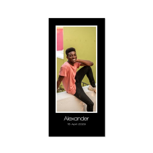 Grusskarte Panorama Hochformat 9,3 x 19,6 cm