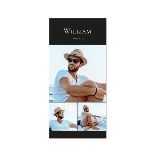 Single Card Panoramic Portrait 9,3 x 19,6 cm