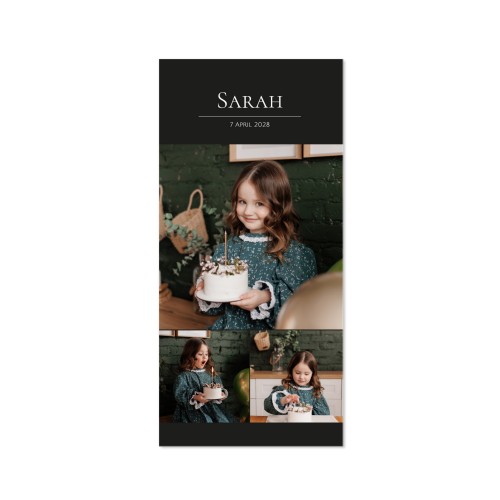 Faire-part 1 volet Pano portrait 9,3 x 19,6 cm