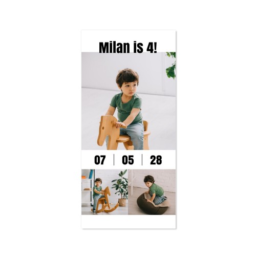 Enkle Fotokort Pano Stående 9,3 x 19,6 cm