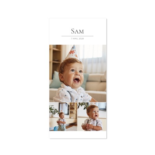 Single Card Panoramic Portrait 9,3 x 19,6 cm