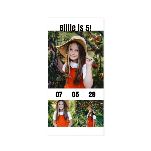 Enkle Fotokort Pano Portræt 9,3 x 19,6 cm