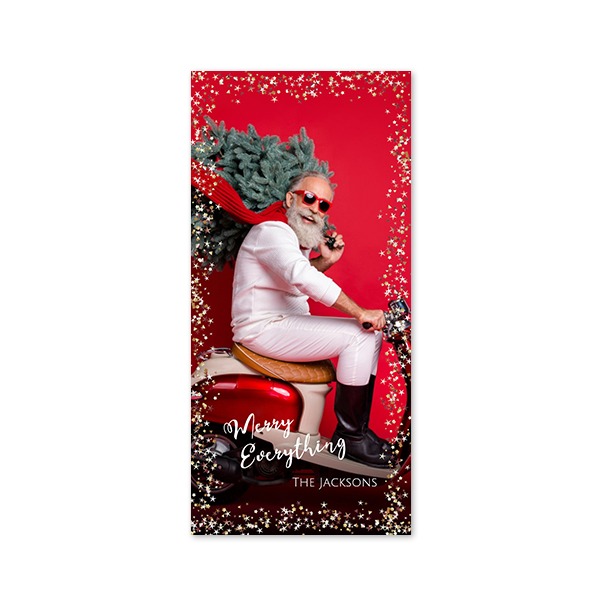 Faire-part 1 volet Pano portrait 9,3 x 19,6 cm