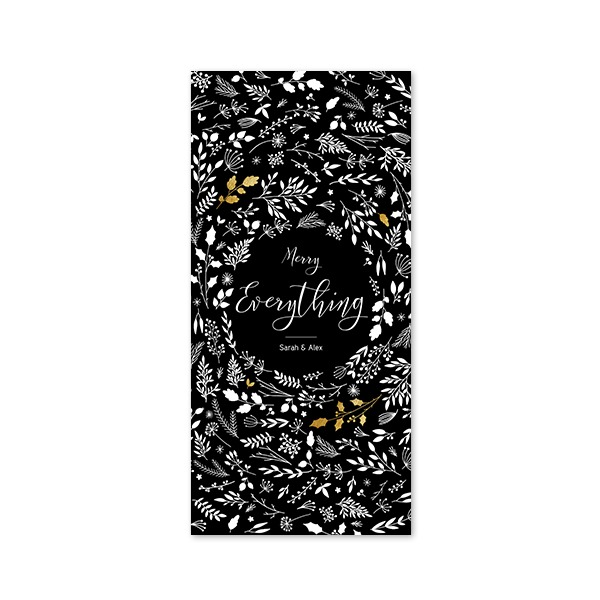 Single Card Panoramic Portrait 9,3 x 19,6 cm