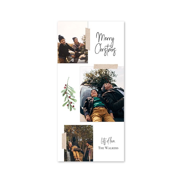 Fotokaart pano staand 9,3 x 19,6 cm