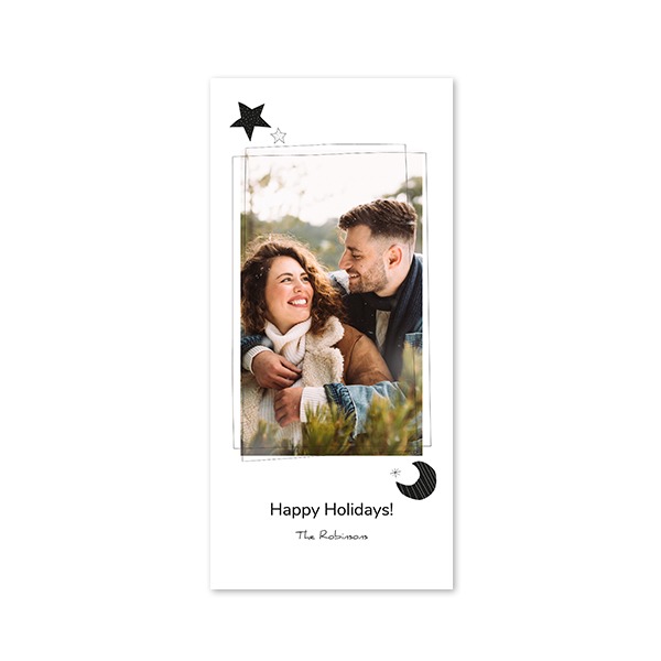 Single Card Panoramic Portrait 9,3 x 19,6 cm