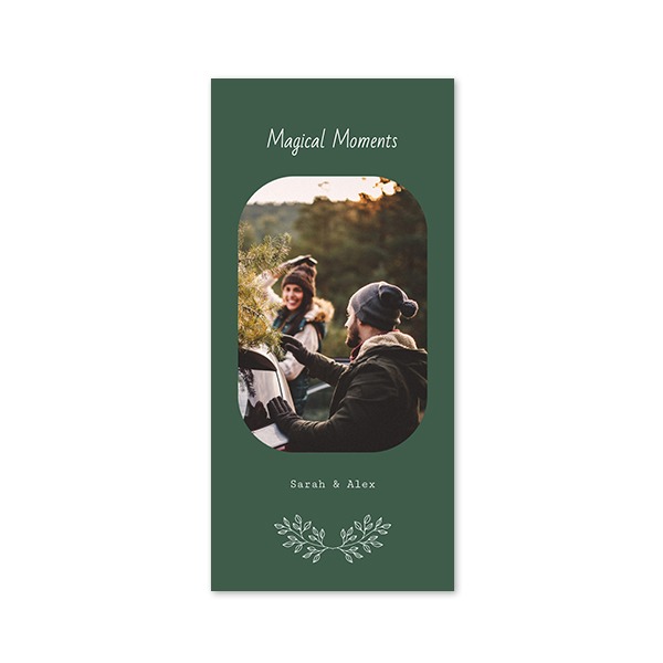 Single Card Panoramic Portrait 9,3 x 19,6 cm