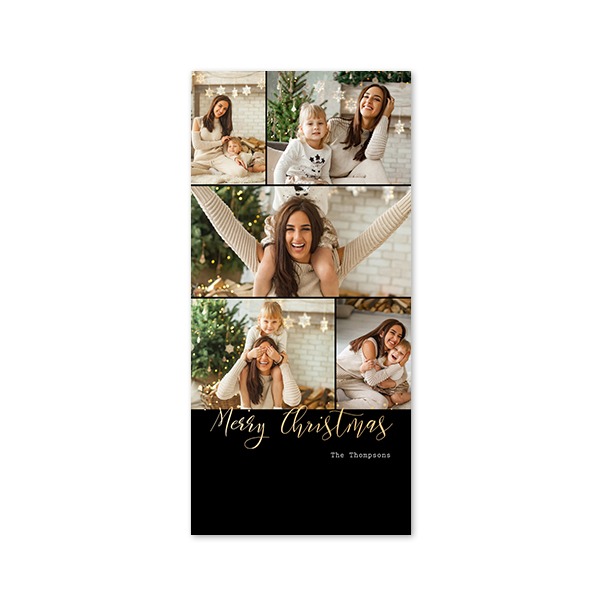 Xmas Collage Dots Black