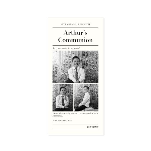 Single Card Panoramic Portrait 9,3 x 19,6 cm Single Card Panoramic Portrait 9,3 x 19,6 cm