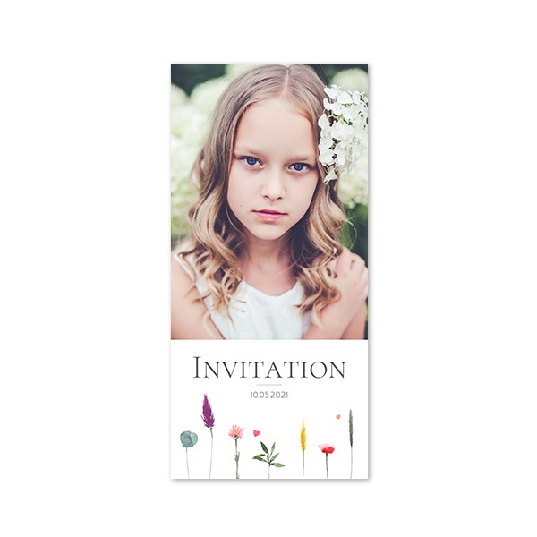 Single Card Panoramic Portrait 9,3 x 19,6 cm