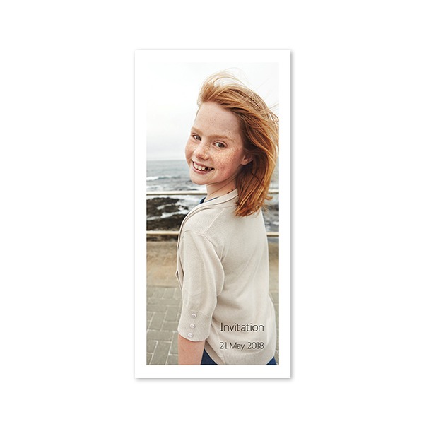 Single Card Panoramic Portrait 9,3 x 19,6 cm