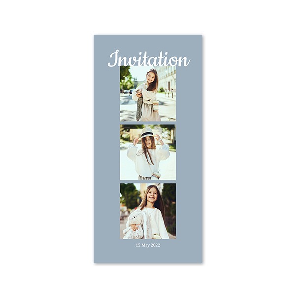 Single Card Panoramic Portrait 9,3 x 19,6 cm