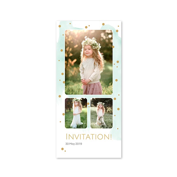 Single Card Panoramic Portrait 9,3 x 19,6 cm