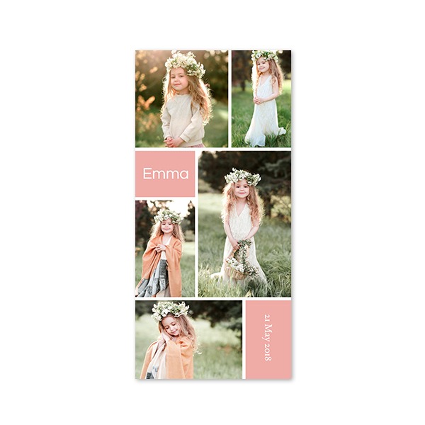 Single Card Panoramic Portrait 9,3 x 19,6 cm