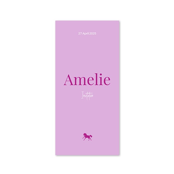 Single Card Panoramic Portrait 9,3 x 19,6 cm