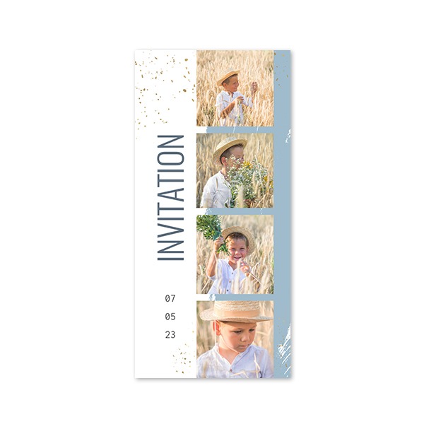 Enkle Fotokort Pano Portræt 9,3 x 19,6 cm