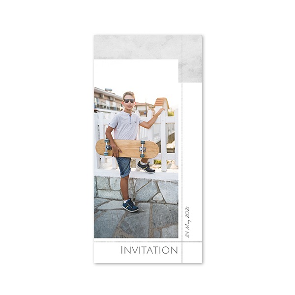 Single Card Panoramic Portrait 9,3 x 19,6 cm