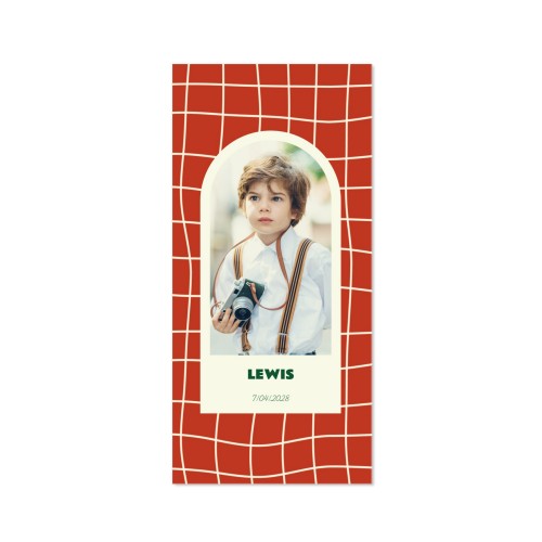 Faire-part 1 volet Pano portrait 9,3 x 19,6 cm