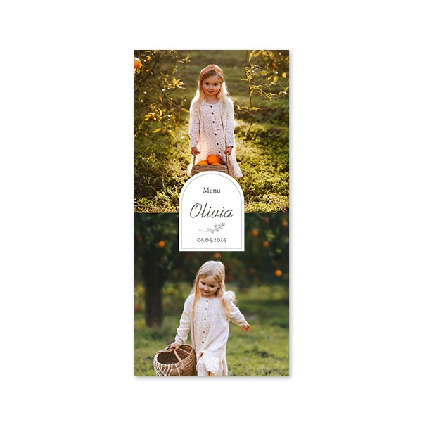 Single Card Panoramic Portrait 9,3 x 19,6 cm
