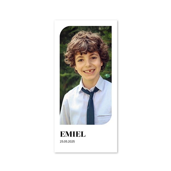 Single Card Panoramic Portrait 9,3 x 19,6 cm