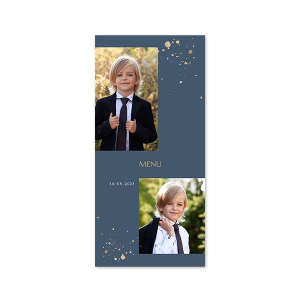 Faire-part 1 volet Pano portrait 9,3 x 19,6 cm