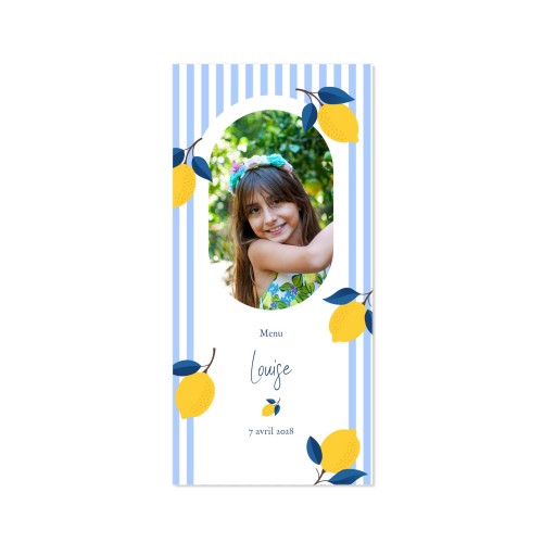 Faire-part 1 volet Pano portrait 9,3 x 19,6 cm