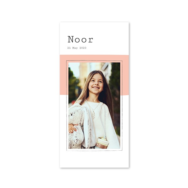 Enkle Fotokort Pano Portræt 9,3 x 19,6 cm