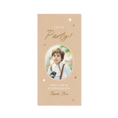 Faire-part 1 volet Pano portrait 9,3 x 19,6 cm