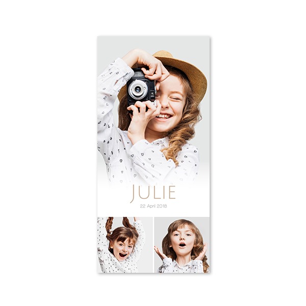 Single Card Panoramic Portrait 9,3 x 19,6 cm
