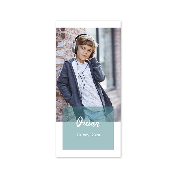 Single Card Panoramic Portrait 9,3 x 19,6 cm