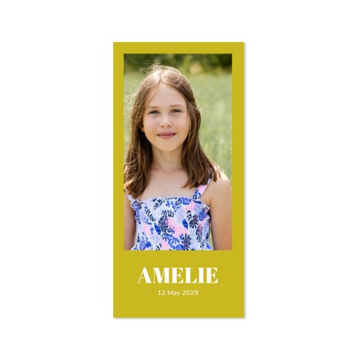 Grusskarte Panorama Hochformat 9,3 x 19,6 cm