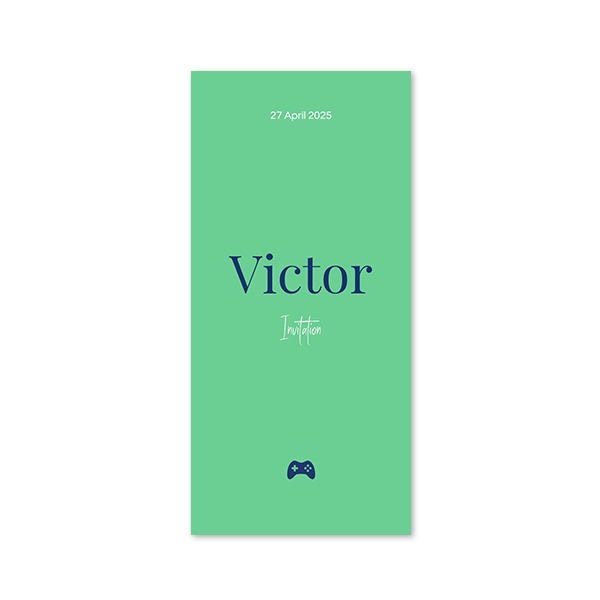 Faire-part 1 volet Pano portrait 9,3 x 19,6 cm