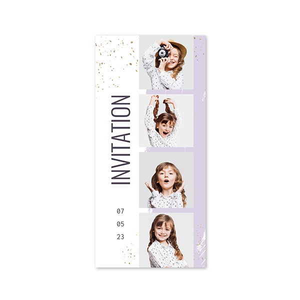 Single Card Panoramic Portrait 9,3 x 19,6 cm