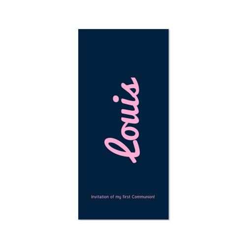 Faire-part 1 volet Pano portrait 9,3 x 19,6 cm