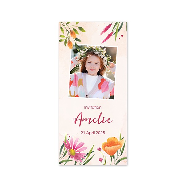 Single Card Panoramic Portrait 9,3 x 19,6 cm