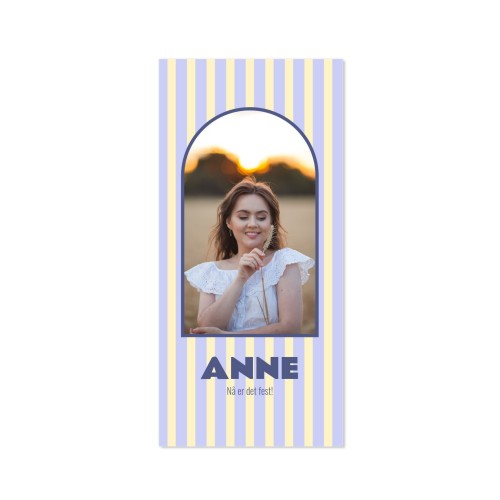 Enkle Fotokort Pano Stående 9,3 x 19,6 cm